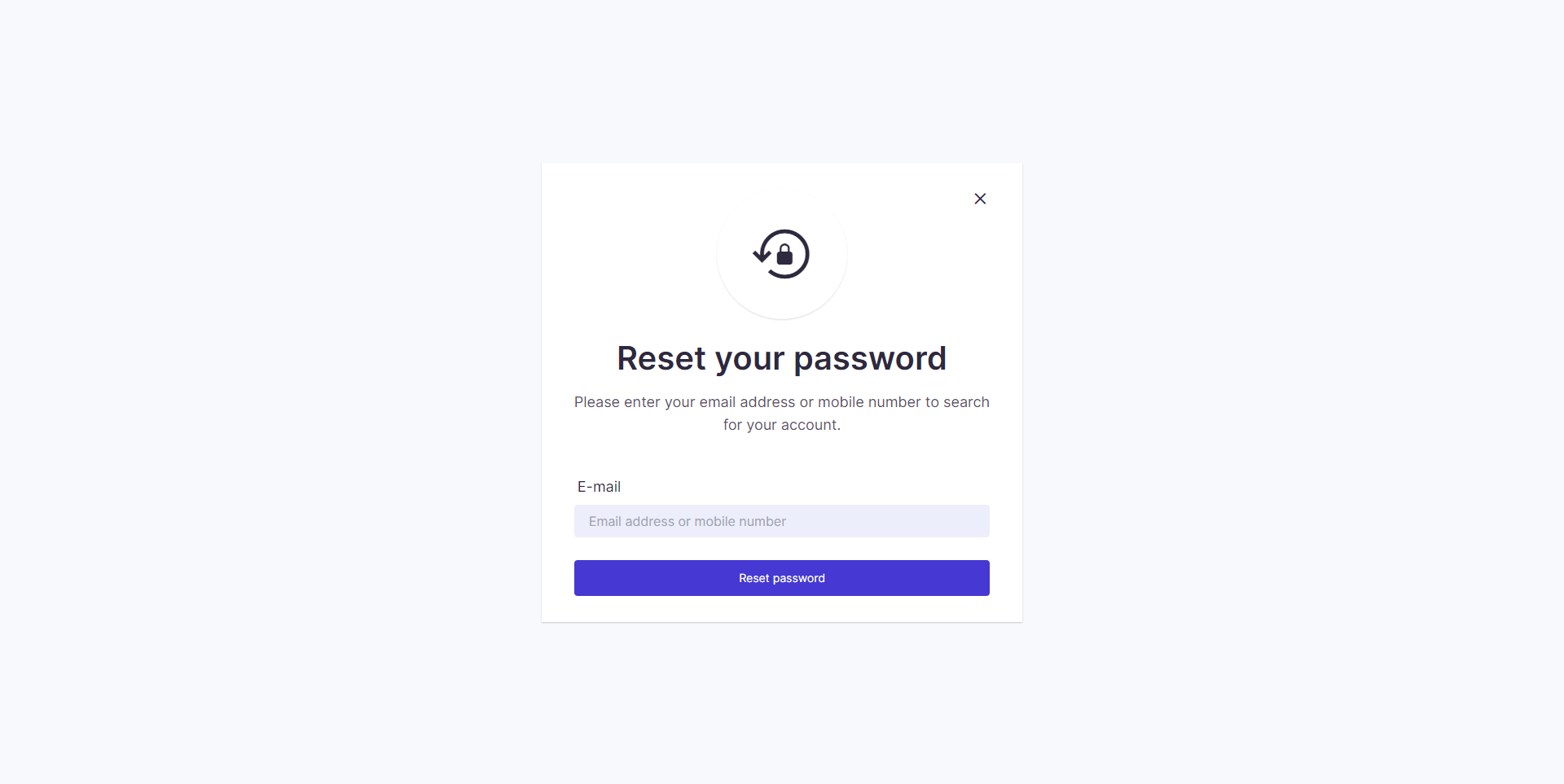 Reset Password